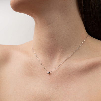 Золотое колье с бриллиантами колб0170ca №4