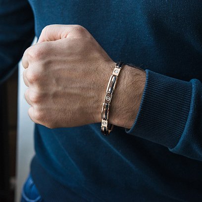 Чоловічий золотий браслет б04231 №2