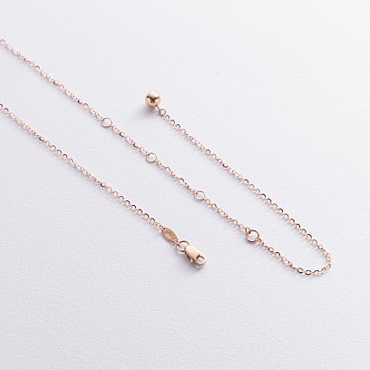 Колье 2 в 1 "Шарики" в красном золоте кол02572 №5