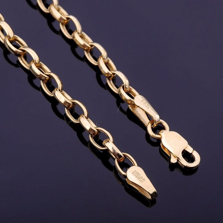 Цепочка золотая якорное плетение ц00038ж от ювелирного магазина Оникс - 1