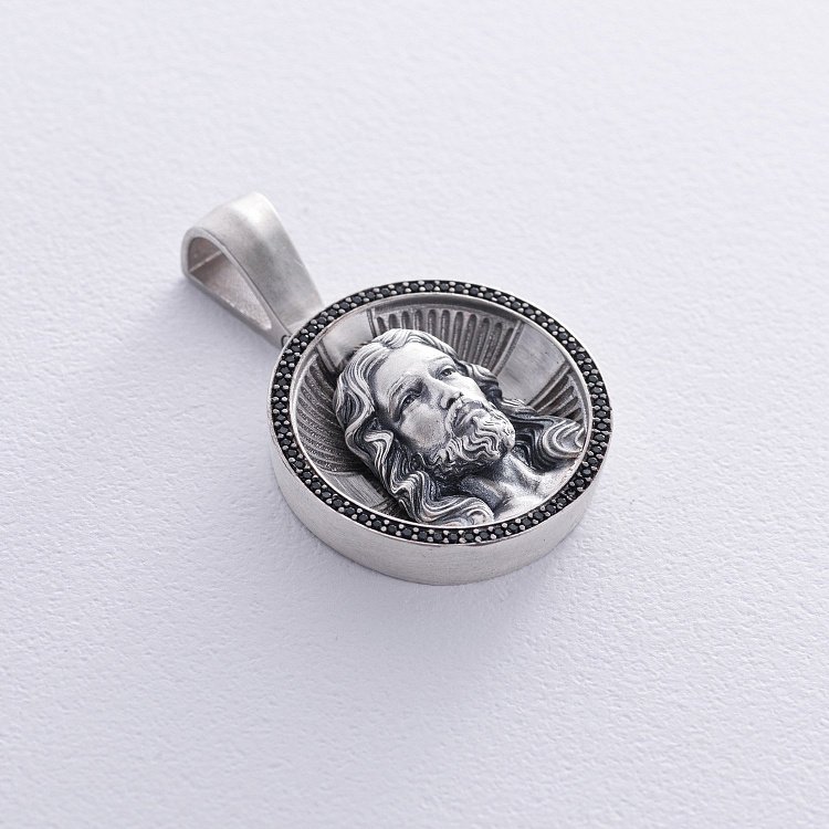 Срібний кулон "Лик Ісуса Христа" 1150 від ювелірного магазину Онікс - 5