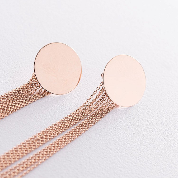 Золоті сережки "Вишуканість" 480070 від ювелірного магазину Онікс - 5