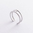 Серебряное кольцо в стиле минимализм 112586 от ювелирного магазина Оникс - 2
