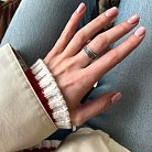 Серебряное обручальное кольцо "Вышиванка" 1114обр от ювелирного магазина Оникс - 30