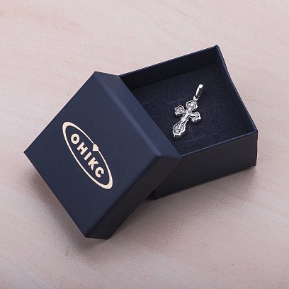 Серебряный крестик (чернение) 131967 №7