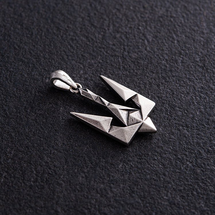 Кулон "Герб України - Тризуб" у сріблі 133154 від ювелірного магазину Онікс - 3