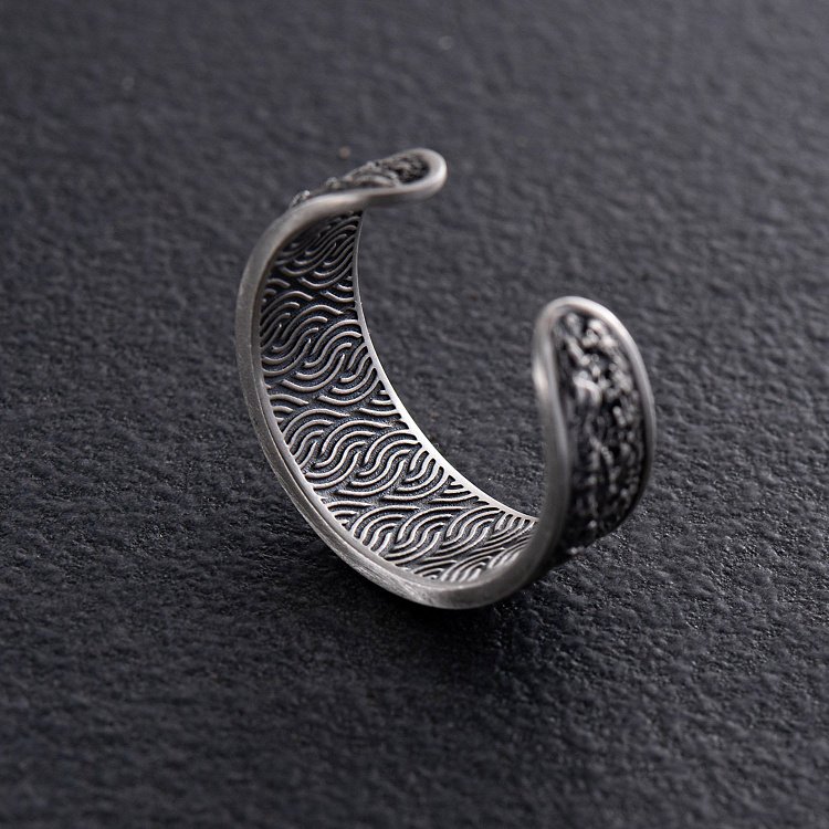 Срібна каблучка "Сім'я слонів" 7015 від ювелірного магазину Онікс - 10