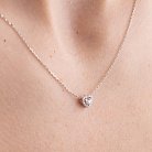 Золоте кольє "Серце" з діамантами 722201121 от ювелирного магазина Оникс - 5