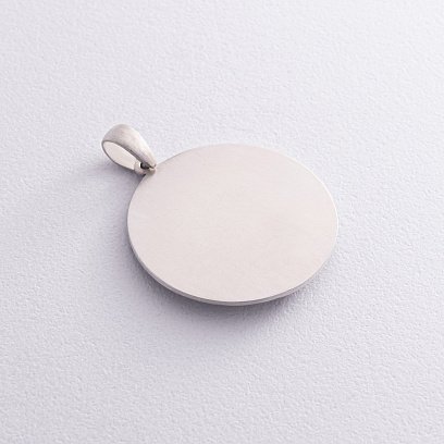 Срібний кулон "Спортсмен зі штангою" (можливе гравіювання) 133216 №6