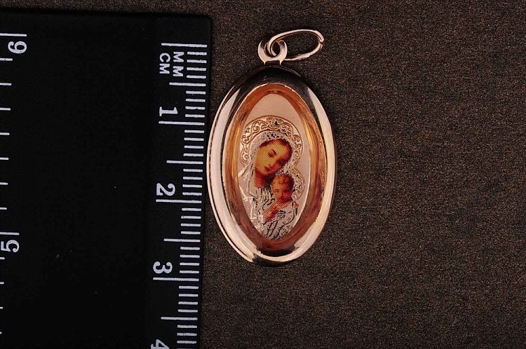 Підвіска "Ікона" (емаль) п01469 від ювелірного магазину Онікс - 1