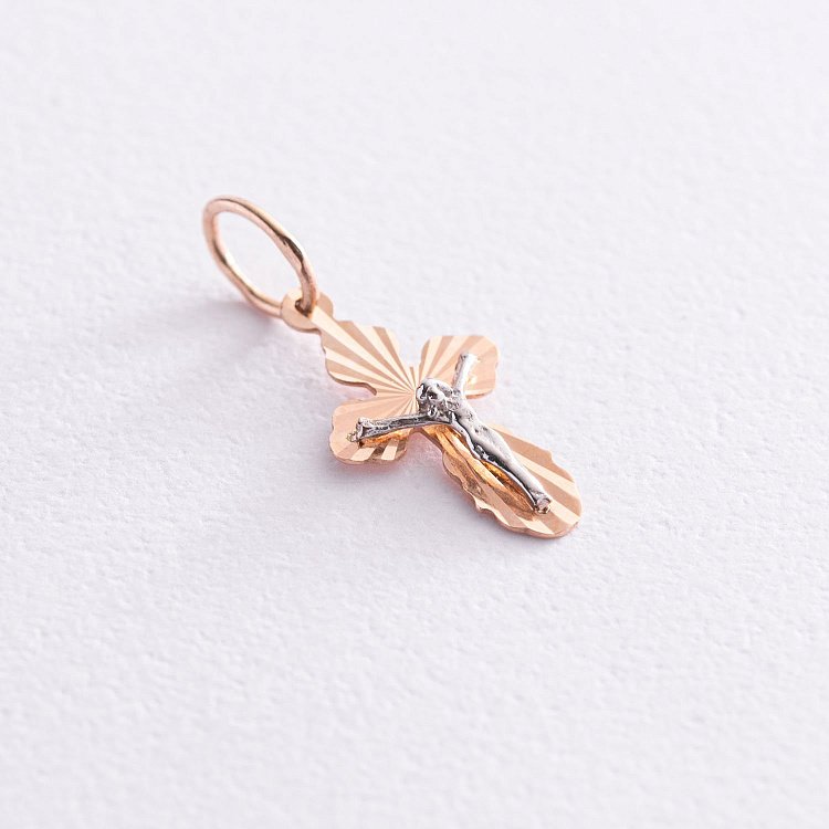 Дитячий золотий православний хрестик п01692 від ювелірного магазину Онікс