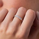 Кольцо в белом золоте с бриллиантами кб0492cha от ювелирного магазина Оникс - 3
