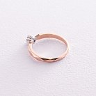 Помолвочное золотое кольцо с бриллиантом 211992421 от ювелирного магазина Оникс - 5