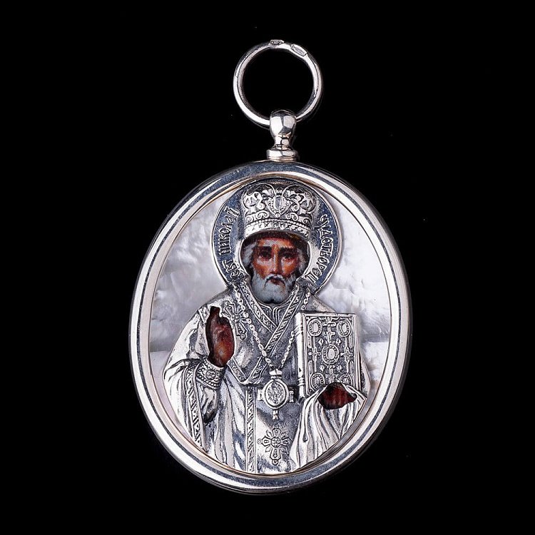 Ікона "Св. Миколай Чудотворець" 23413ч від ювелірного магазину Онікс