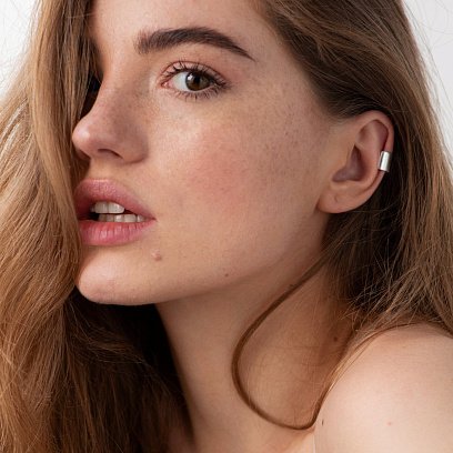 Серебряная серьга-каффа 122703 №11