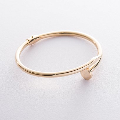 Золотой браслет "Гвоздь" б03577