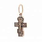 Православный крест (чернение) п01285 от ювелирного магазина Оникс - 3