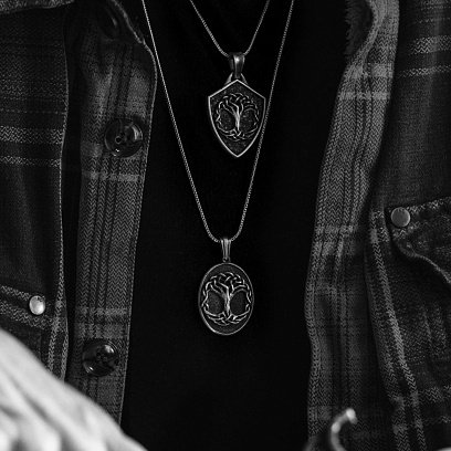 Срібний кулон "Скандинавське дерево життя" 133191 №4