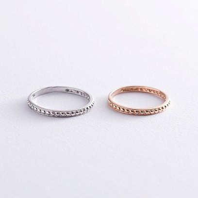 Кольцо в красном золоте к06602 №4