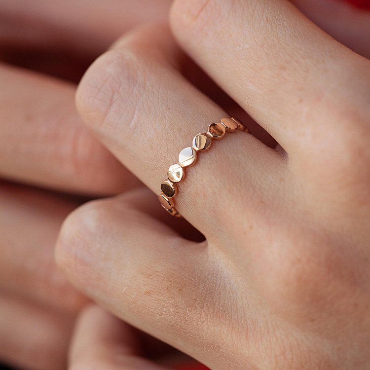 Каблучка "Керрі" у червоному золоті к07595 від ювелірного магазину Онікс - 4