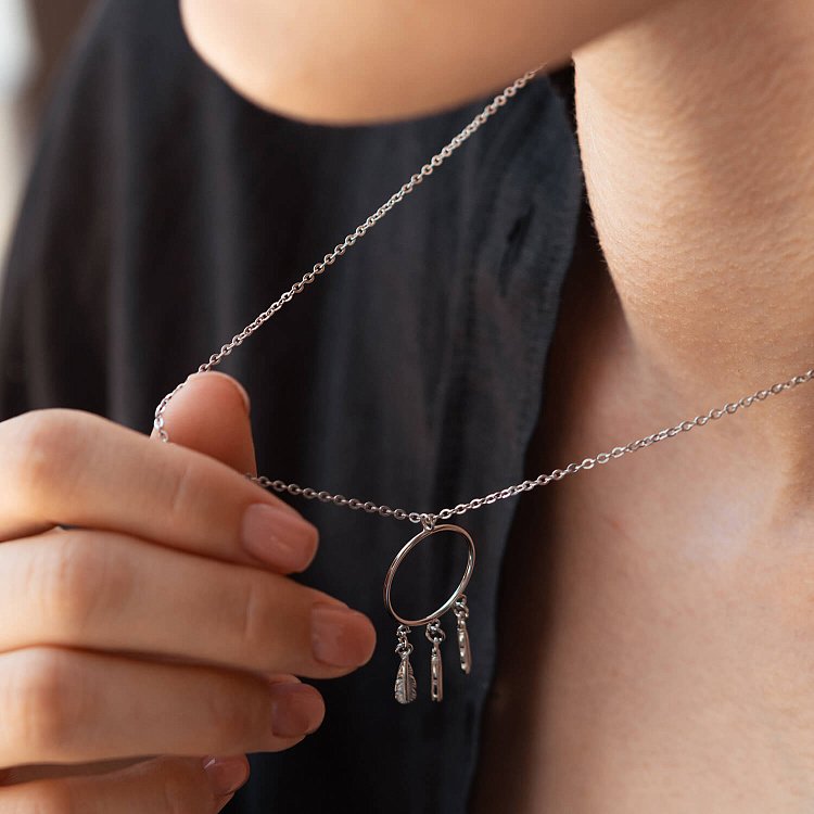 Срібне кольє "Ловець снів" 18835 від ювелірного магазину Онікс - 5