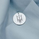Срібний кулон Герб України "Тризуб" 132724герб от ювелирного магазина Оникс