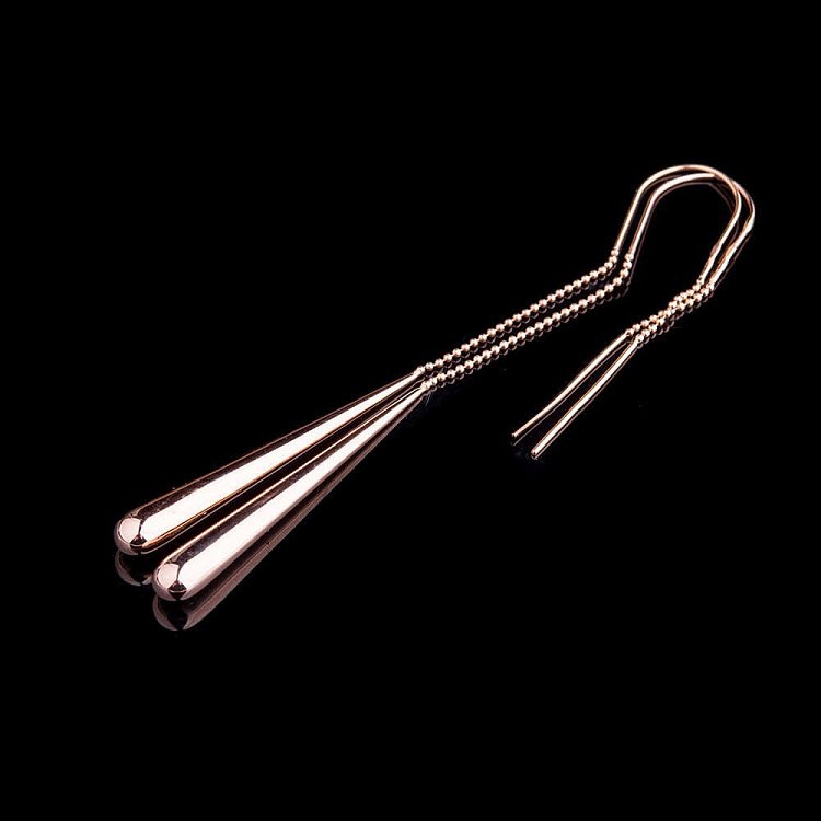 Золоті сережки без каменів с03827 від ювелірного магазину Онікс - 2