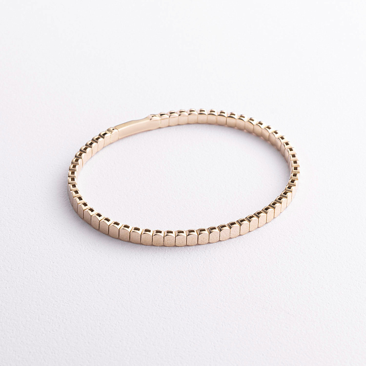 Жорсткий браслет "Kylie" у жовтому золоті б05827 від ювелірного магазину Онікс - 2