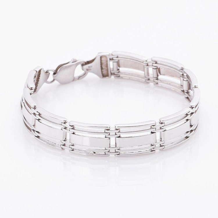 Чоловічий срібний браслет 14673 від ювелірного магазину Онікс