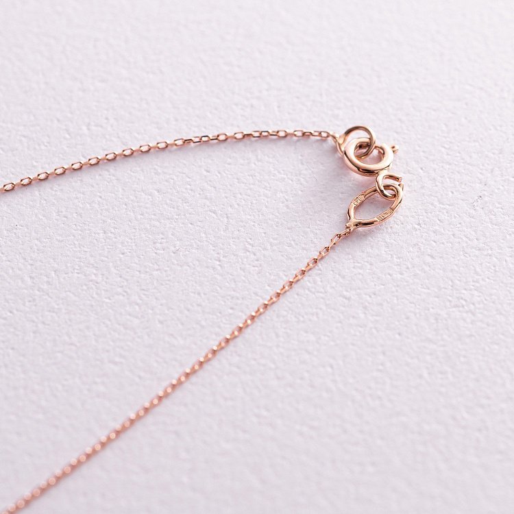 Золотое колье с крестиком (фианиты) кол02114 от ювелирного магазина Оникс - 4