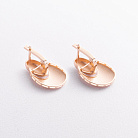 Сережки "Glow" у червоному золоті с09625 от ювелирного магазина Оникс - 2