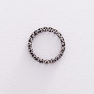 Золотий перстень з діамантами (оксидування) кб0265ar от ювелирного магазина Оникс - 2