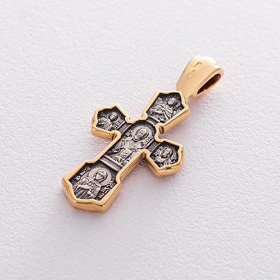 Православный крест "Распятие Христово. Св. Николай Чудотворец" 132896 №3