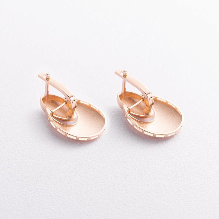 Сережки "Glow" у червоному золоті с09625 від ювелірного магазину Онікс - 2