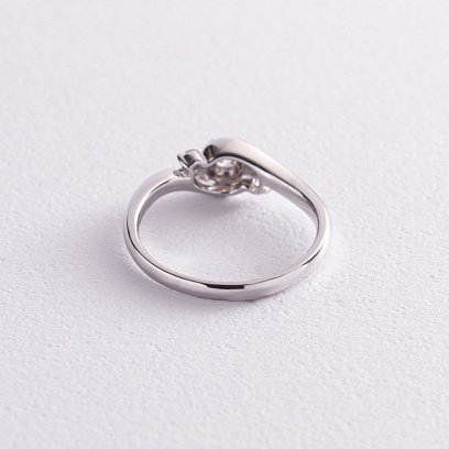 Золота каблучка з діамантами кб0381nl №5