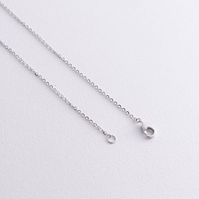 Золоте кольє "Конюшина" з діамантами колб0137mi №5