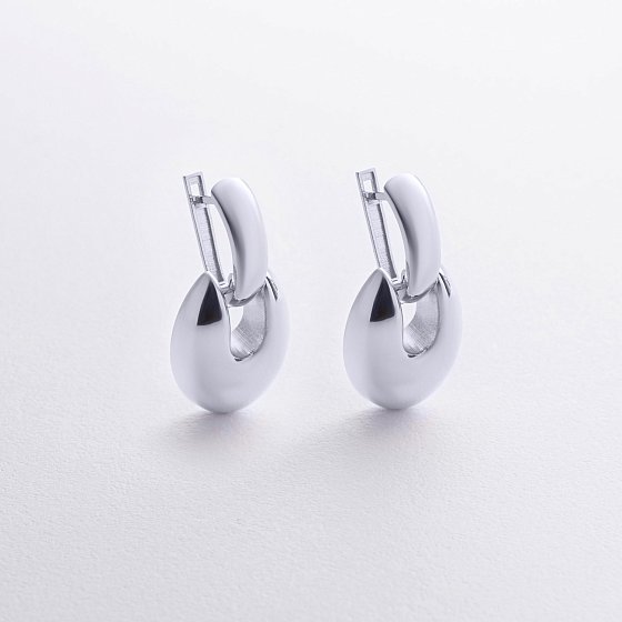 Сережки "Melaine" у білому золоті с09153 №3