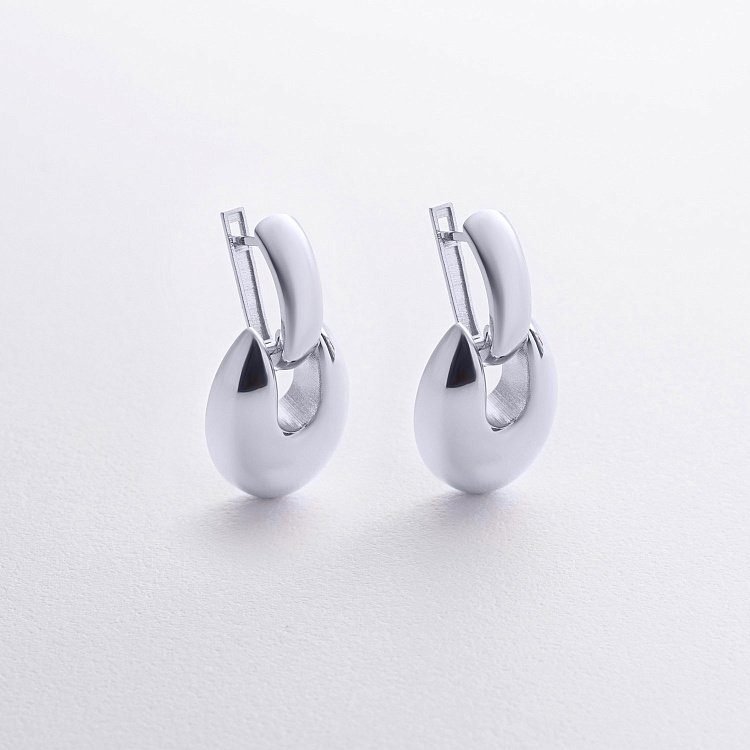 Сережки "Melaine" у білому золоті с09153 від ювелірного магазину Онікс - 2