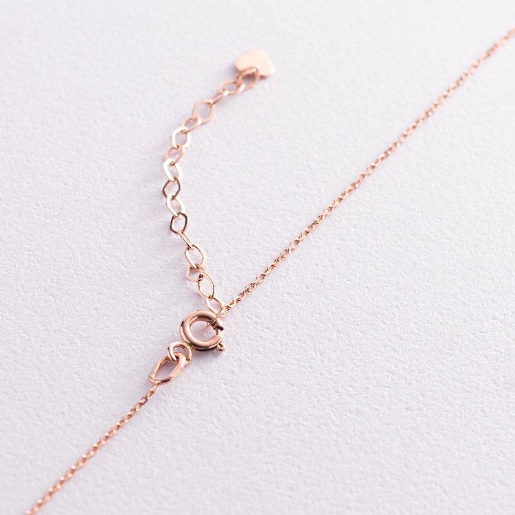 Кольє "Лунниця" в червоному золоті кол02067 від ювелірного магазину Онікс - 3