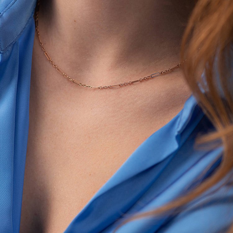 Колье - цепочка в красном золоте кол02374 от ювелирного магазина Оникс - 2