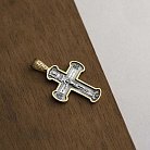 Православный крест (чернение, позолота) 132719 от ювелирного магазина Оникс - 3