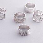 Широкое серебряное кольцо "Энид" 112693 от ювелирного магазина Оникс - 19