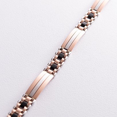 Чоловічий золотий браслет б05189 №3