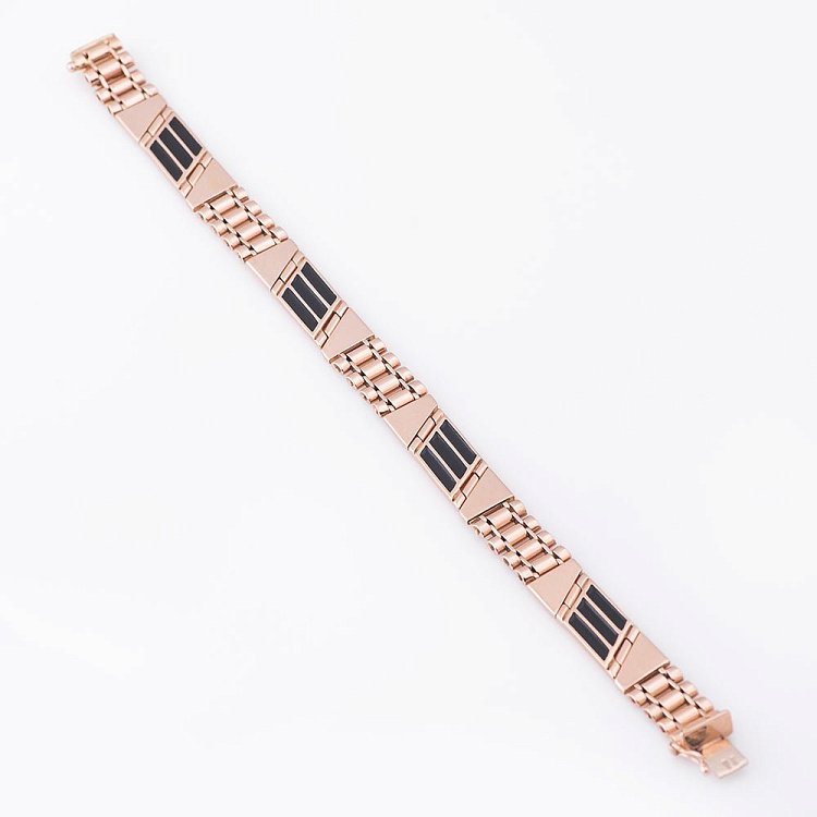 Ексклюзивний чоловічий браслет з емаллю б00387 від ювелірного магазину Онікс - 1