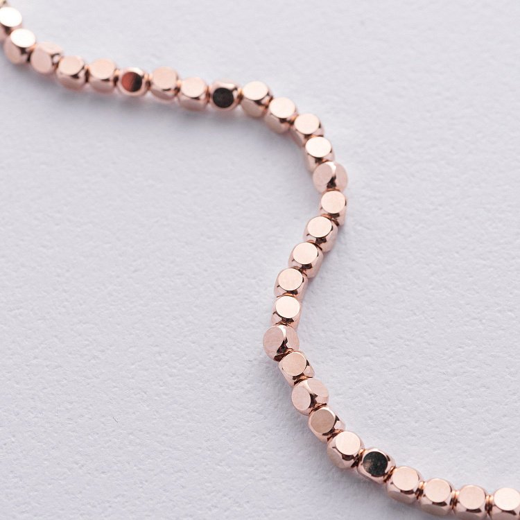 Браслет "Кубики" (червоне золото) mini б05464 від ювелірного магазину Онікс - 4