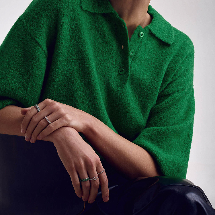 Золотое кольцо "Змея" с бриллиантами кб0557ca от ювелирного магазина Оникс - 6