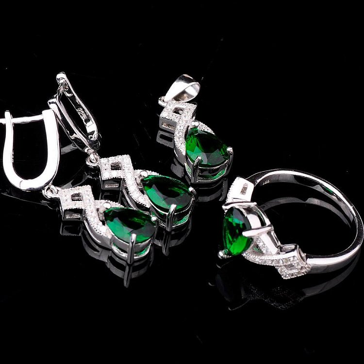 Срібні сережки з фіанітами с12 від ювелірного магазину Онікс - 5