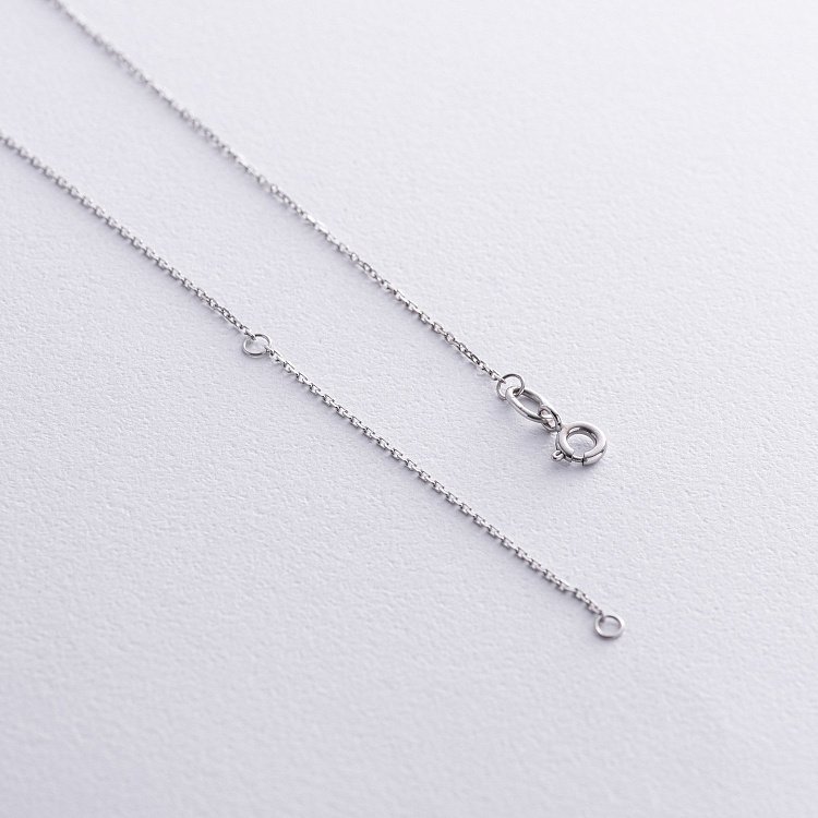 Кольє з діамантами (біле золото) 736141122 від ювелірного магазину Онікс - 4