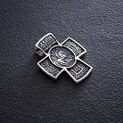 Срібний хрест "Ангел Хранитель. Георгій Переможець" 132490 от ювелирного магазина Оникс - 3