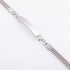Чоловічий срібний браслет плетіння "панцирні" 14665 от ювелирного магазина Оникс - 2
